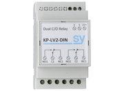 SY Electronics Dual 12V DC 20A DIN Rail Relay with Independent DPDT Outputs | SY-KP-LV2-DIN