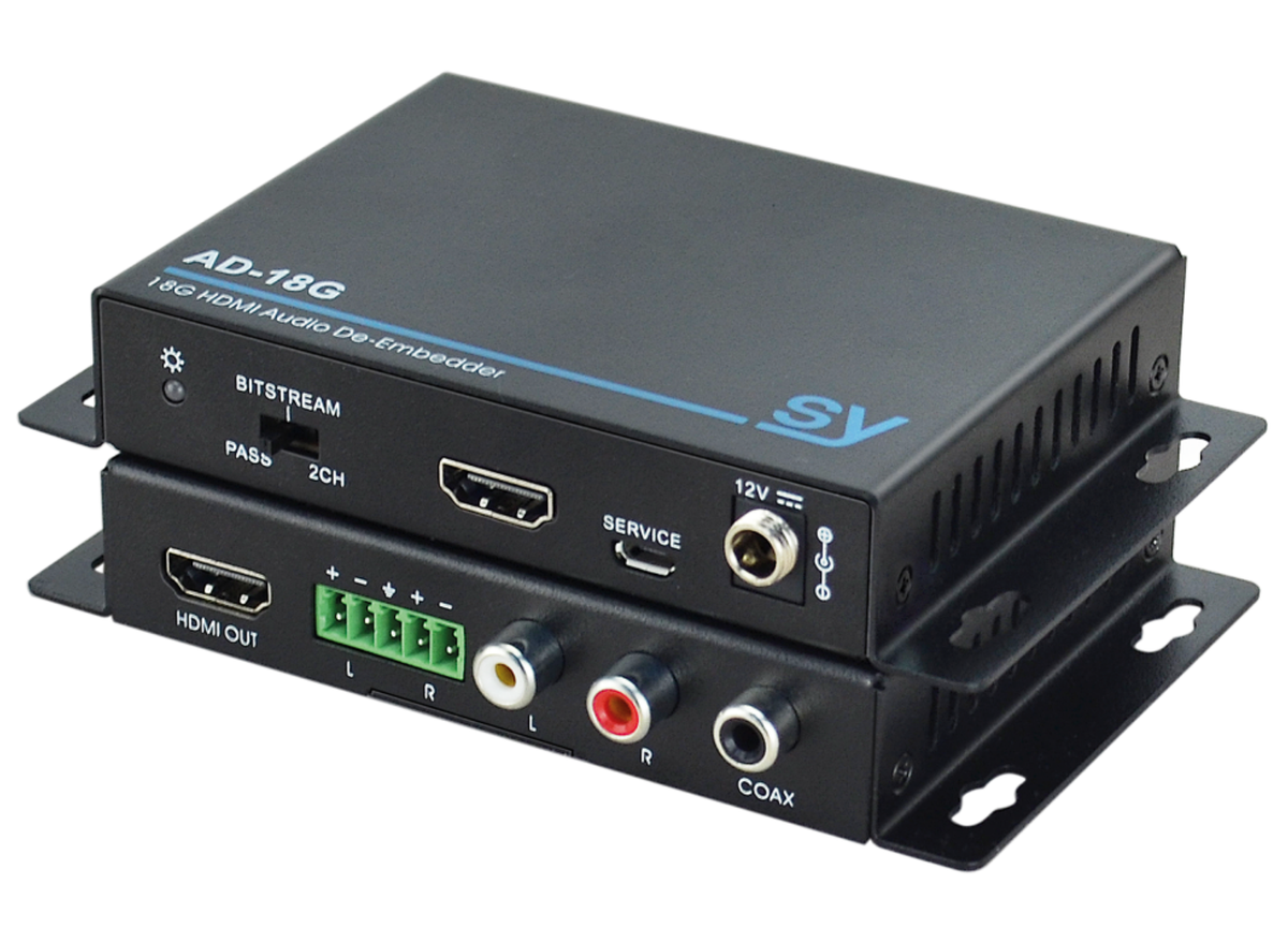 SY Electronics HDMI 2.0 4K60 Audio De-Embedder with HDR 18Gbps | SY-AD-18G Audio Converter SY Electronics
