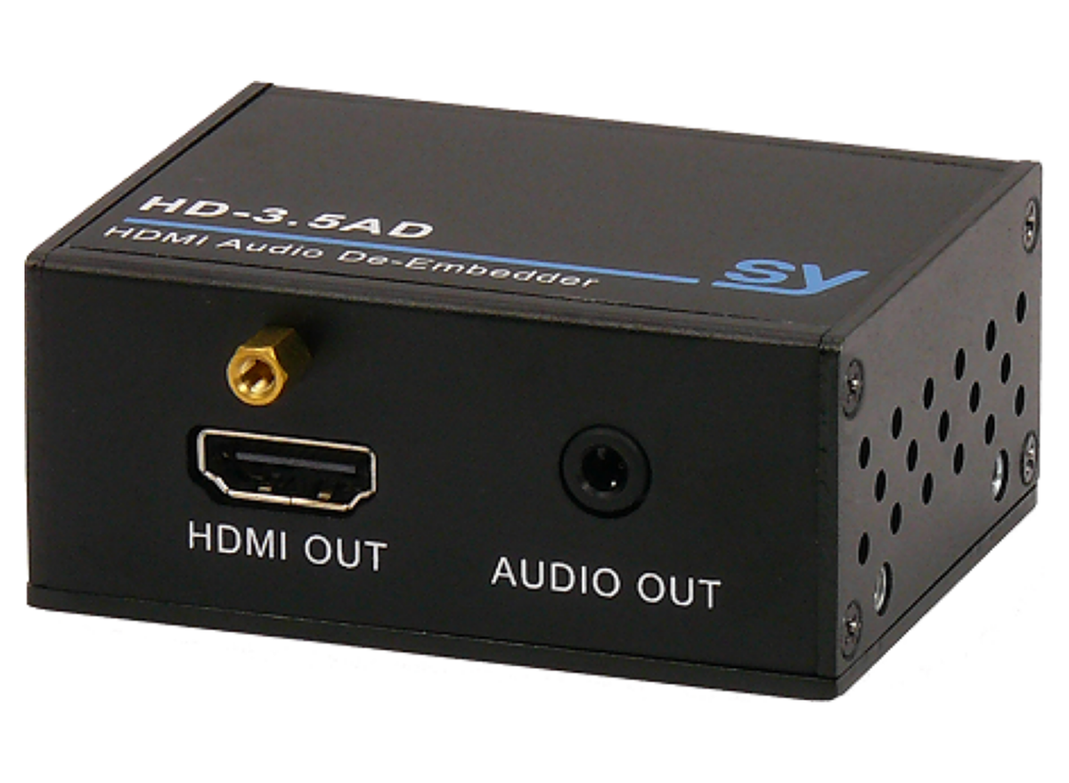 SY Electronics HDMI Audio De-Embedder with 3.5mm Stereo Output & 1080p Support | SY-HD-3.5AD Video Splitters SY Electronics