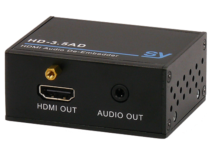 SY Electronics HDMI Audio De-Embedder with 3.5mm Stereo Output & 1080p Support | SY-HD-3.5AD Video Splitters SY Electronics