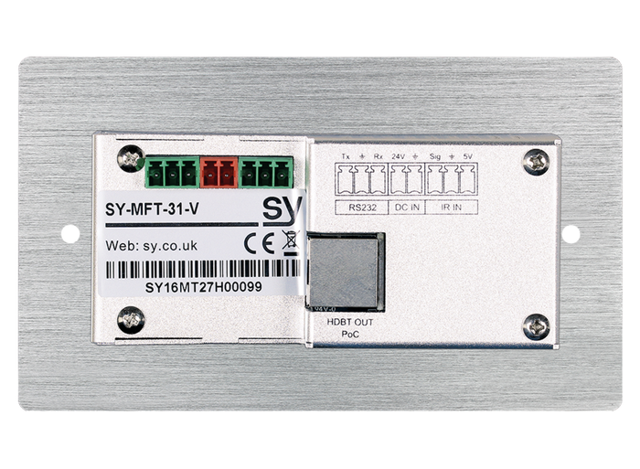 SY Electronics HDMI/VGA 4K HDBaseT Wallplate Transmitter with Scaler | SY-MFT-31V AV Extenders SY Electronics