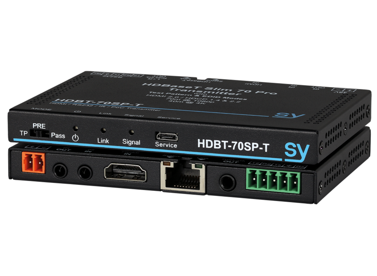 SY Electronics Slim70 Pro 4K HDBaseT Extender Set 70m | SY-HDBT-70SP-SET