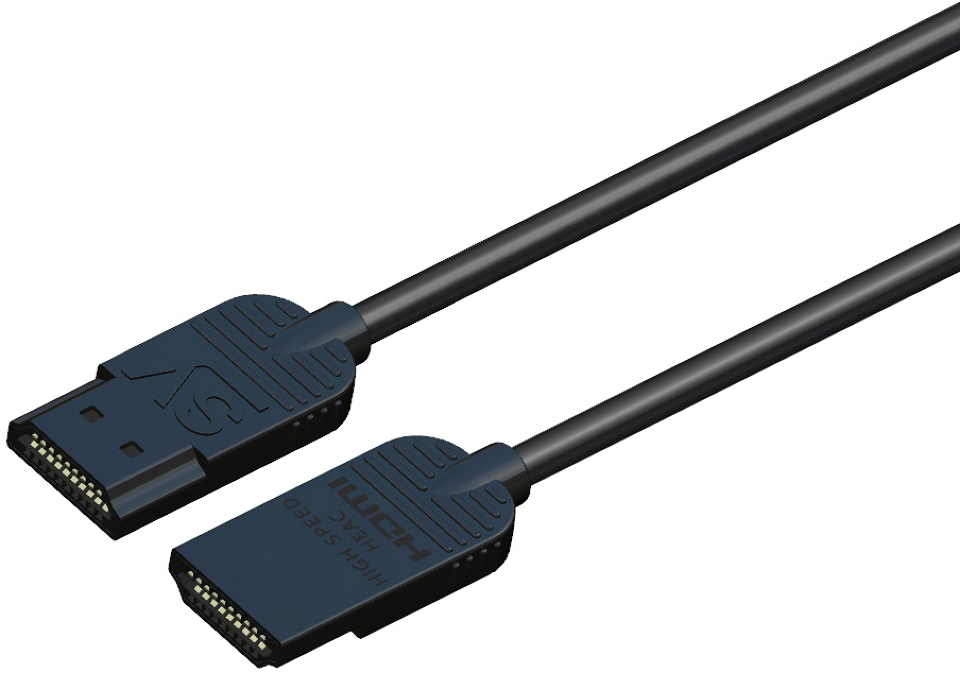 SY Electronics Stealth 18G Slim HDMI 2.0 Cable 1m - 4K60 18Gbps | SY-STEALTH-1.0