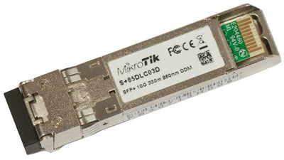Mikrotik 10G 850nm 300m Multi-Mode SFP+ Transceiver | S+85DLC03D Transceiver & Repeater MikroTik