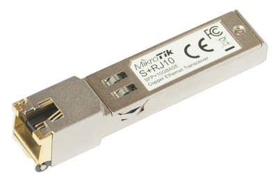 MikroTik 10 Gbps 10GBASE-T 2.4W SFP+ Transceiver | S+RJ10 Transceiver & Repeater MikroTik