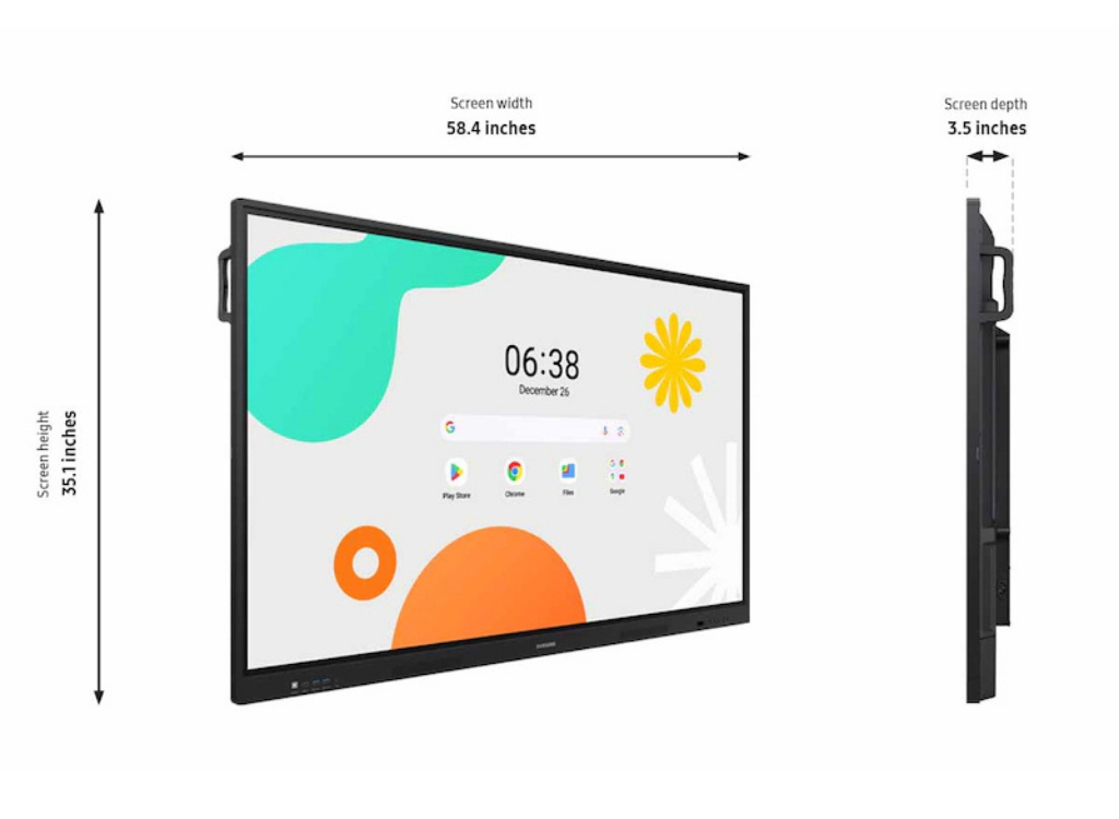 Samsung WA65F 65" 4K Ultra HD Google EDLA Certified Interactive Display - Open Box Interactive Touchscreen Display Samsung
