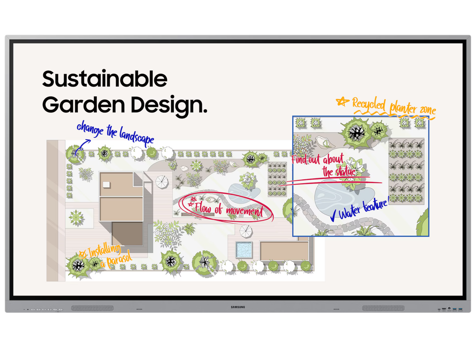Samsung WE75FX 75" 4K Ultra HD OS-Free Interactive Display Interactive Touchscreen Display Samsung