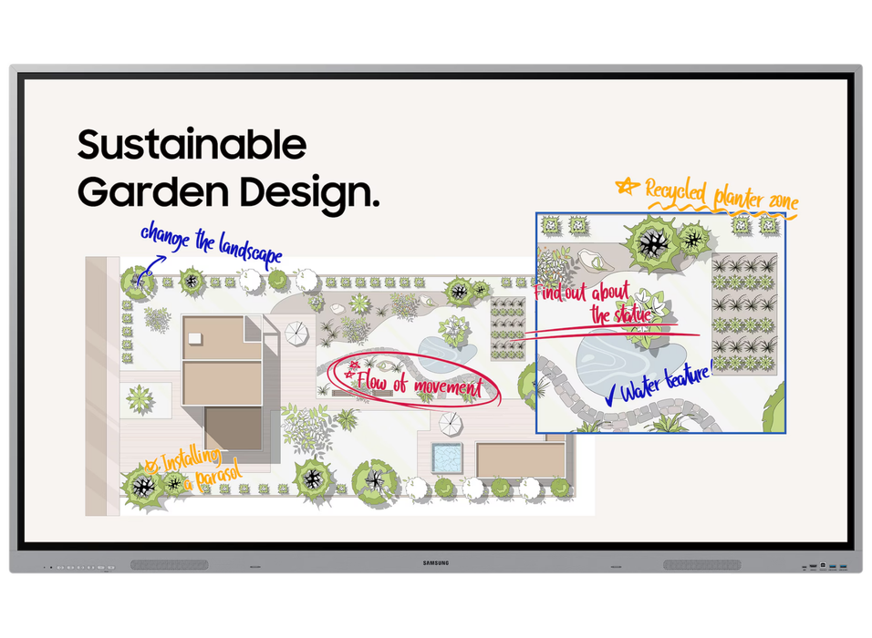 Samsung WE86FX 86" 4K Ultra HD OS-Free Interactive Display Interactive Touchscreen Display Samsung