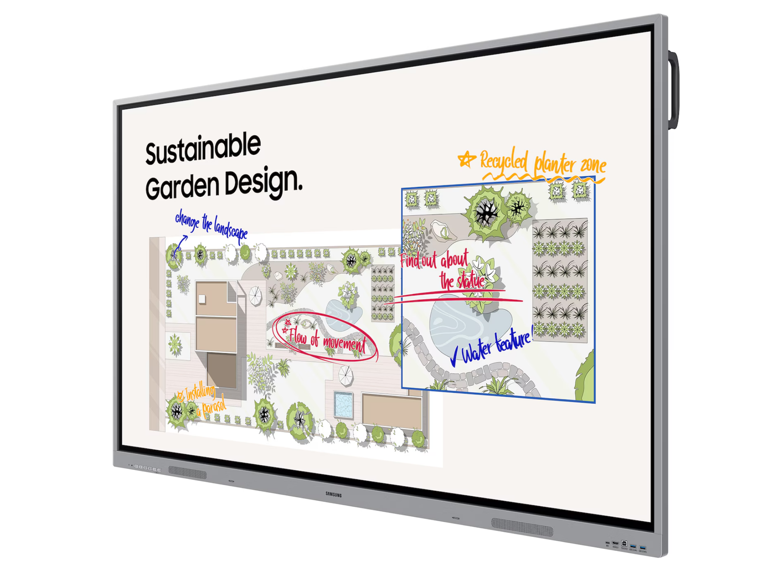 Samsung WE86FX 86" 4K Ultra HD OS-Free Interactive Display Interactive Touchscreen Display Samsung
