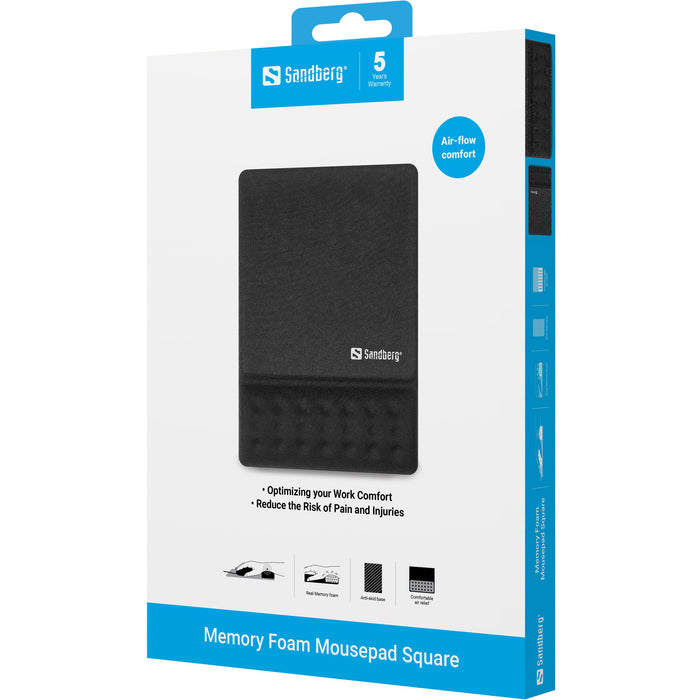Sandberg Memory Foam Mousepad Square | 520-38