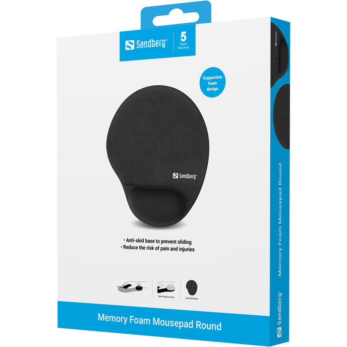 Sandberg Memory Foam Mousepad Round | 520-37