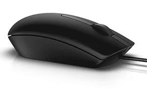 Dell MS116 570-AAIR  Mouse  -  USB - Optical - 2 Button(s) - Black - Cable - 1000 dpi