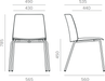 Formetiq B/SCSFP-E4E4 Seattle 4-Leg Chair Chair formetiq