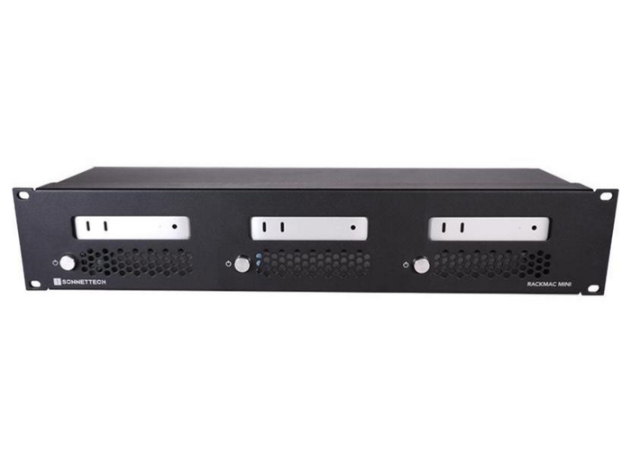 Sonnet RackMac mini (2024+) 2U Rackmount Enclosure for Up to 3 Mac Minis | RACK-MIN-3X Rack Accessories Sonnet