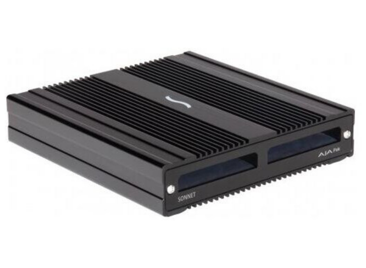 Sonnet SF3 Series AJA PAK Media Pro Card Reader – Dual-Slot Thunderbolt 3, 1030MB/s | SF3-2AJAPK Card Readers Sonnet