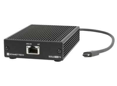 Sonnet Solo10G T5 Thunderbolt 5 to 10GbE Ethernet Adapter – RJ45, 10Gbps, Bus-Powered | SOLO10G-TB5 Adapter / Converter Sonnet