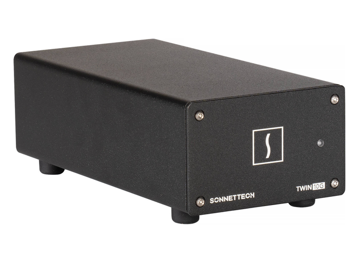 Sonnet Twin10G SFP28 Thunderbolt Adapter – Dual-Port 10GbE Fibre, 2 Transceivers | TWIN10GM-SFP-TB Thunderbolt Adapter Sonnet