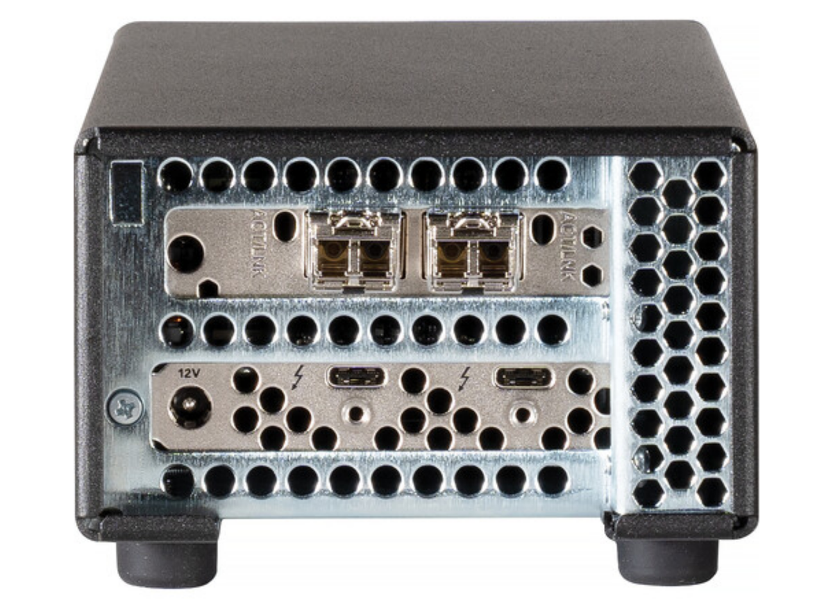 Sonnet Twin10G SFP28 Thunderbolt Adapter – Dual-Port 10GbE Fibre, 2 Transceivers | TWIN10GM-SFP-TB Thunderbolt Adapter Sonnet