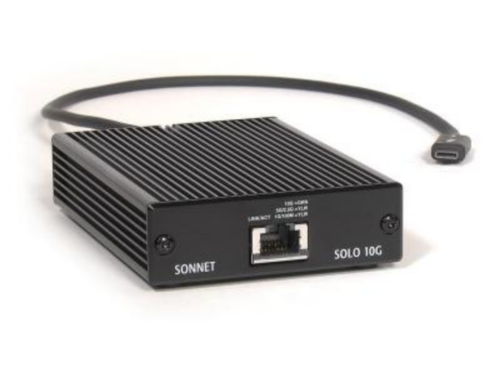 Sonnet Solo 10G Thunderbolt 3 to 10Gb Ethernet Adapter | SOLO10G-TB3 Adapter / Converter Sonnet