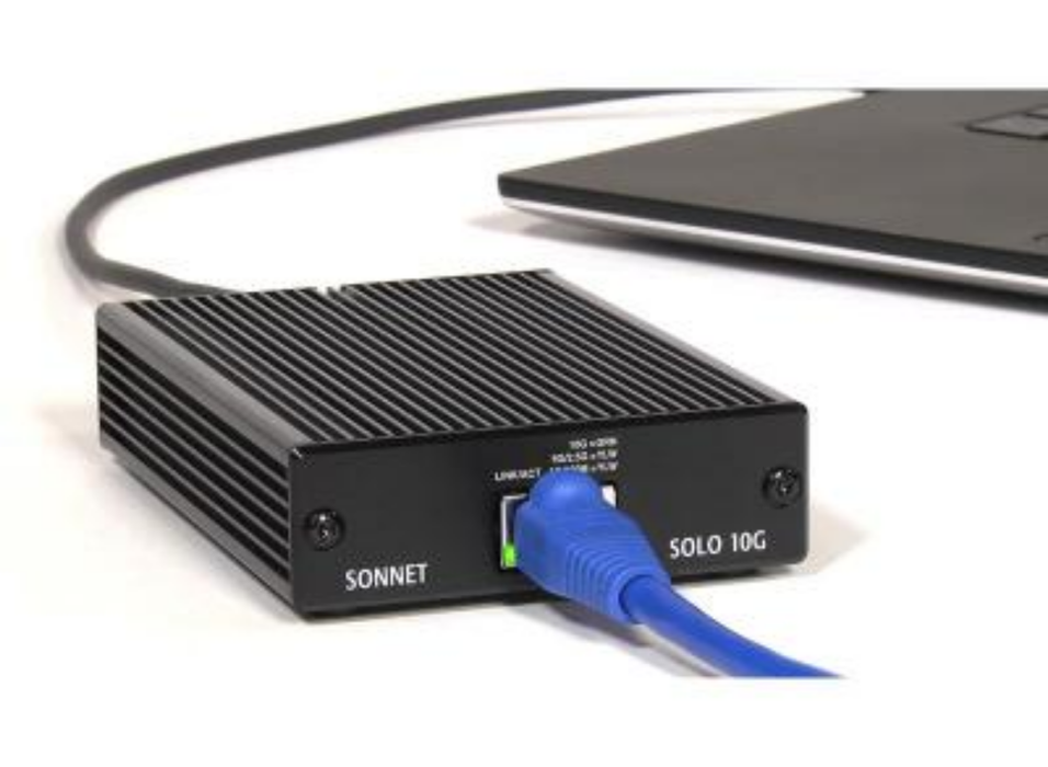 Sonnet Solo 10G Thunderbolt 3 to 10Gb Ethernet Adapter | SOLO10G-TB3