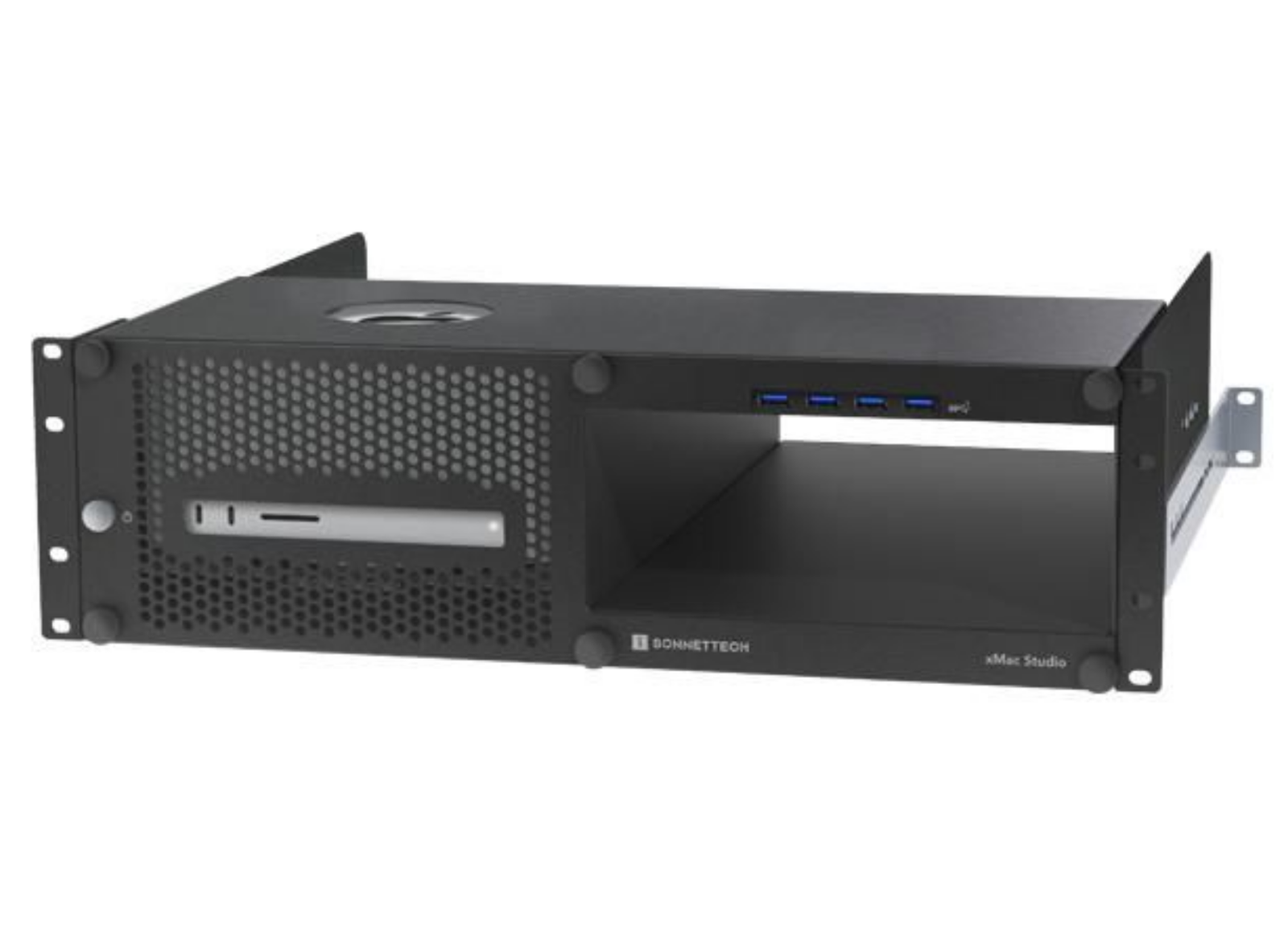 Sonnet xMac Studio 3U Rackmount Enclosure with PCIe Expansion Bay | XMAC-STD-0 Modular Server Chassis Sonnet