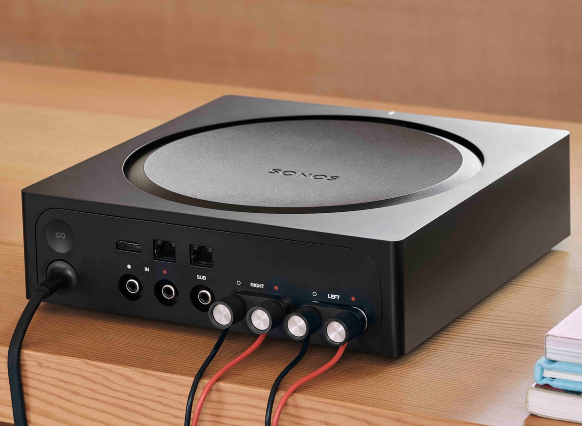 Sonos Amp Wireless Streaming Amplifier – 125W per Channel, HDMI ARC & AirPlay 2 | AMPG1UK1BLK Audio Amplifier Sonos