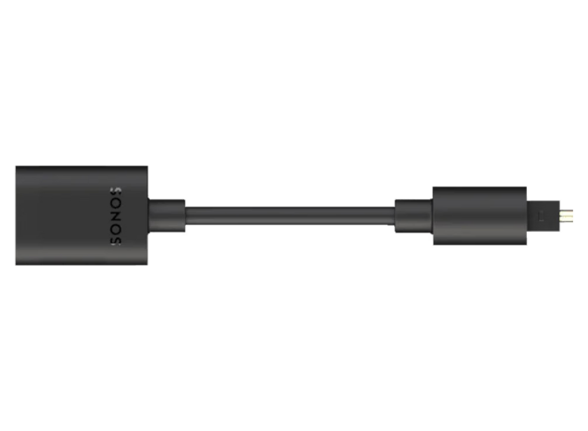 Sonos Optical Audio Adapter – TV Optical Connection for Arc Ultra, Arc, Beam & Amp | OPADPWW1BLK Adapter / Converter Sonos