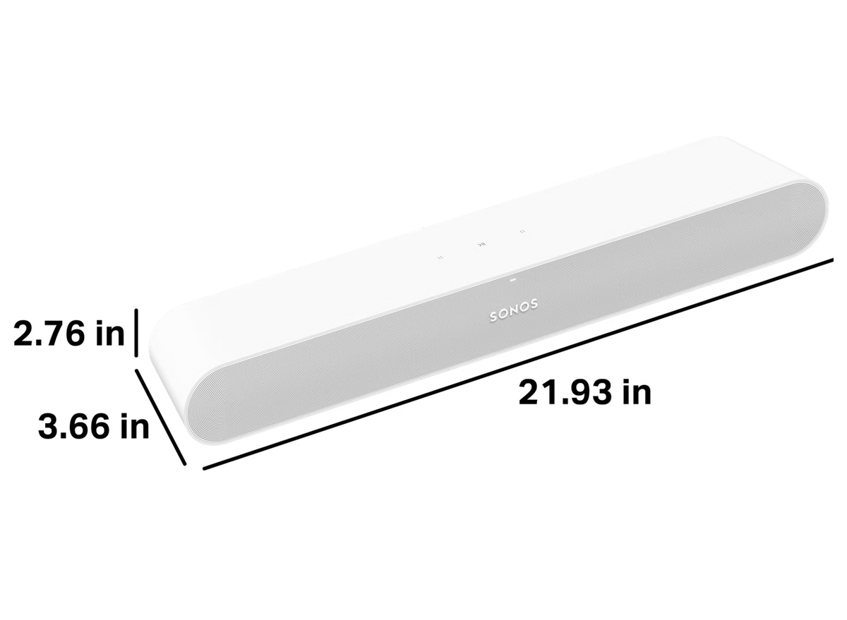 Sonos Ray Compact Soundbar – Dolby Digital, Trueplay Tuning, WiFi & AirPlay 2 | RAYG1UK1 Soundbar Sonos