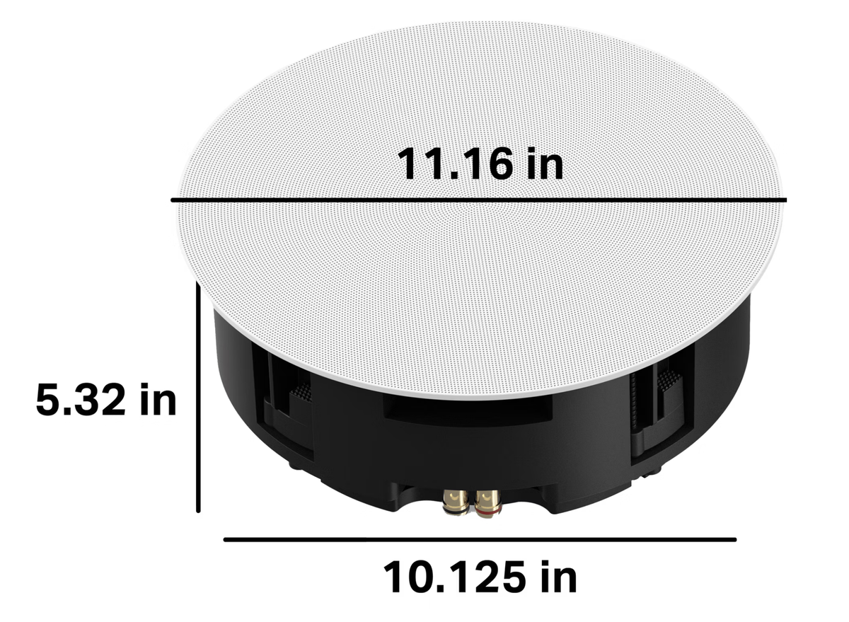 Sonos & Sonance 8" In-Ceiling Speakers (Pair) – 225W, Trueplay & Paintable Grilles | INCL8WW1 Speaker Sonos