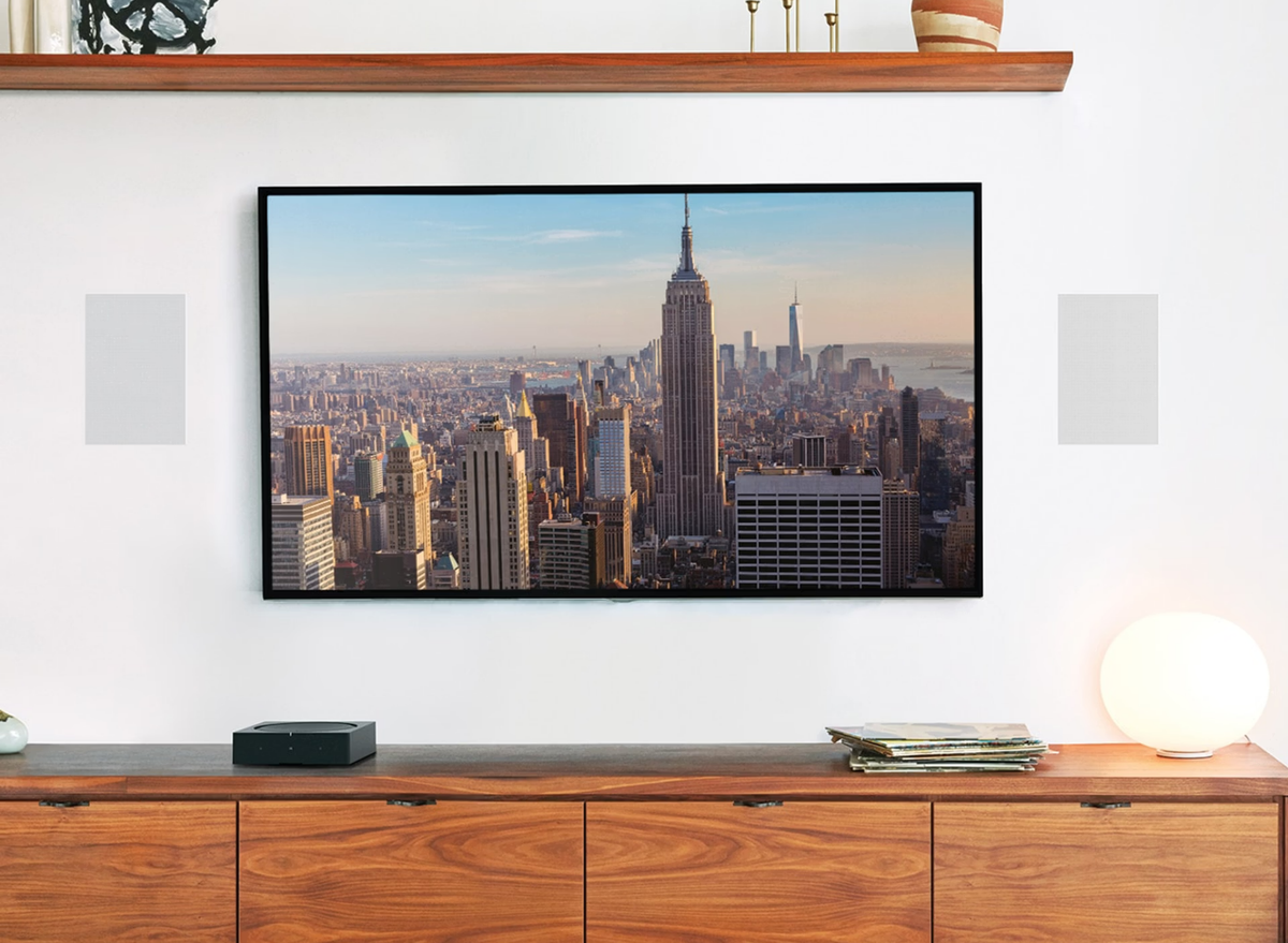 Sonos & Sonance In-Wall Speakers (Pair) – Paintable Grilles, Trueplay & 130W Power | INWLLWW1 Loudspeakers Sonos