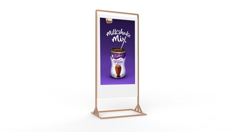 55" Superslim Freestanding Double-Sided Digital Posters