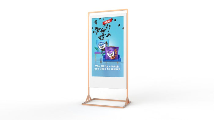 Moove 55" Superslim Freestanding Double-Sided Digital Poster Freestanding Digital Signage Display ScreenMoove