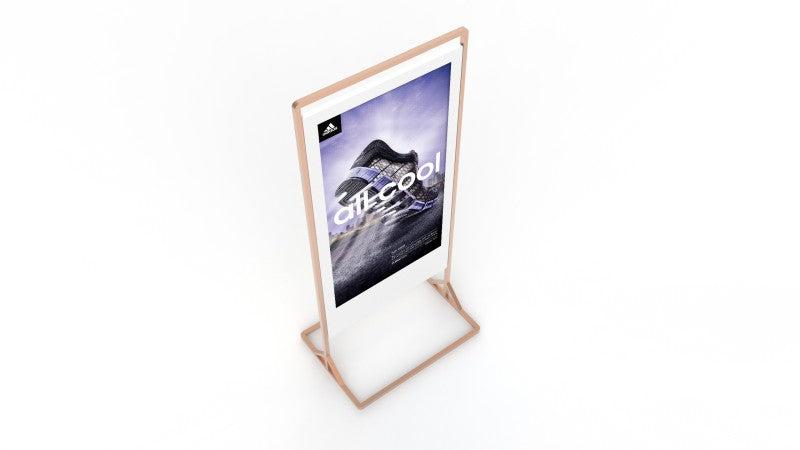 Moove 55" Superslim Freestanding Double-Sided Digital Poster Freestanding Digital Signage Display ScreenMoove