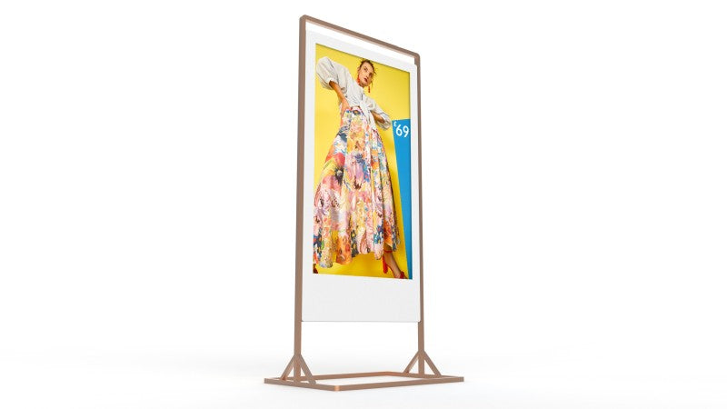 Moove 55" Superslim Freestanding Double-Sided Digital Poster Freestanding Digital Signage Display ScreenMoove