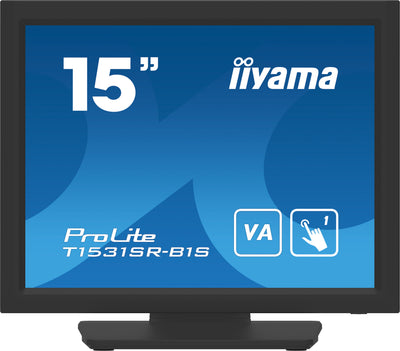 iiyama ProLite T1531SR-B1S 15” Touchscreen with 5-wire Resistive Touch Technology Touchscreen Monitor iiyama