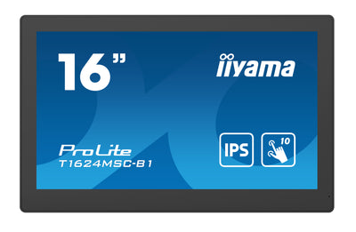iiyama ProLite T1624MSC-B1 15.6" 10pt PCAP Touch Screen Monitor Touchscreen Monitor iiyama