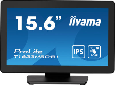 iiyama ProLite T1633MSC-B1 15.6" PCAP 10 Points Touch Screen Monitor Touchscreen Monitor iiyama