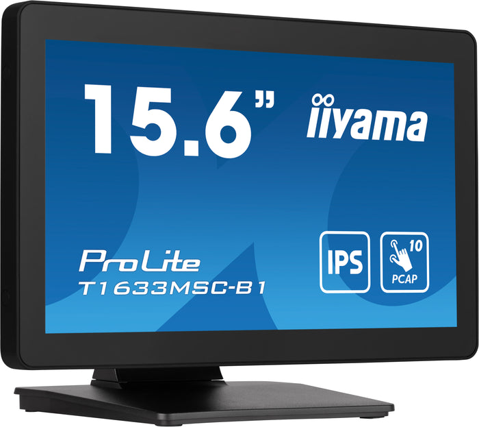 iiyama ProLite T1633MSC-B1 15.6" PCAP 10 Points Touch Screen Monitor Touchscreen Monitor iiyama
