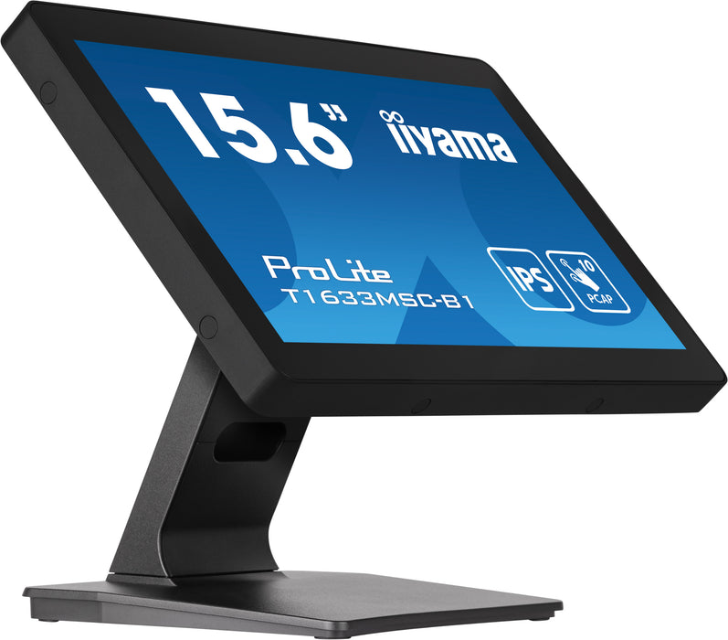 iiyama ProLite T1633MSC-B1 15.6" PCAP 10 Points Touch Screen Monitor