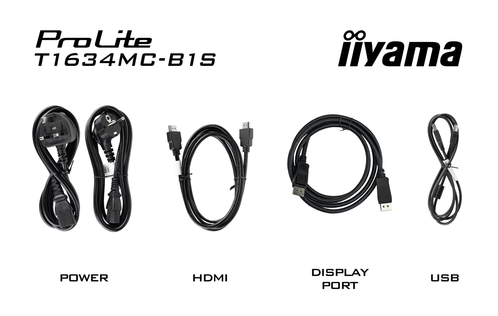 iiyama ProLite T1634MC-B1S 15.6" Full HD PCAP 10 Point Touch Monitor Touchscreen Monitor iiyama