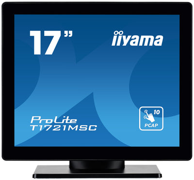 iiyama ProLite T1721MSC-B2 17" 5ms 10 Touch Points And PCAP Technology Touchscreen Touchscreen Monitor iiyama