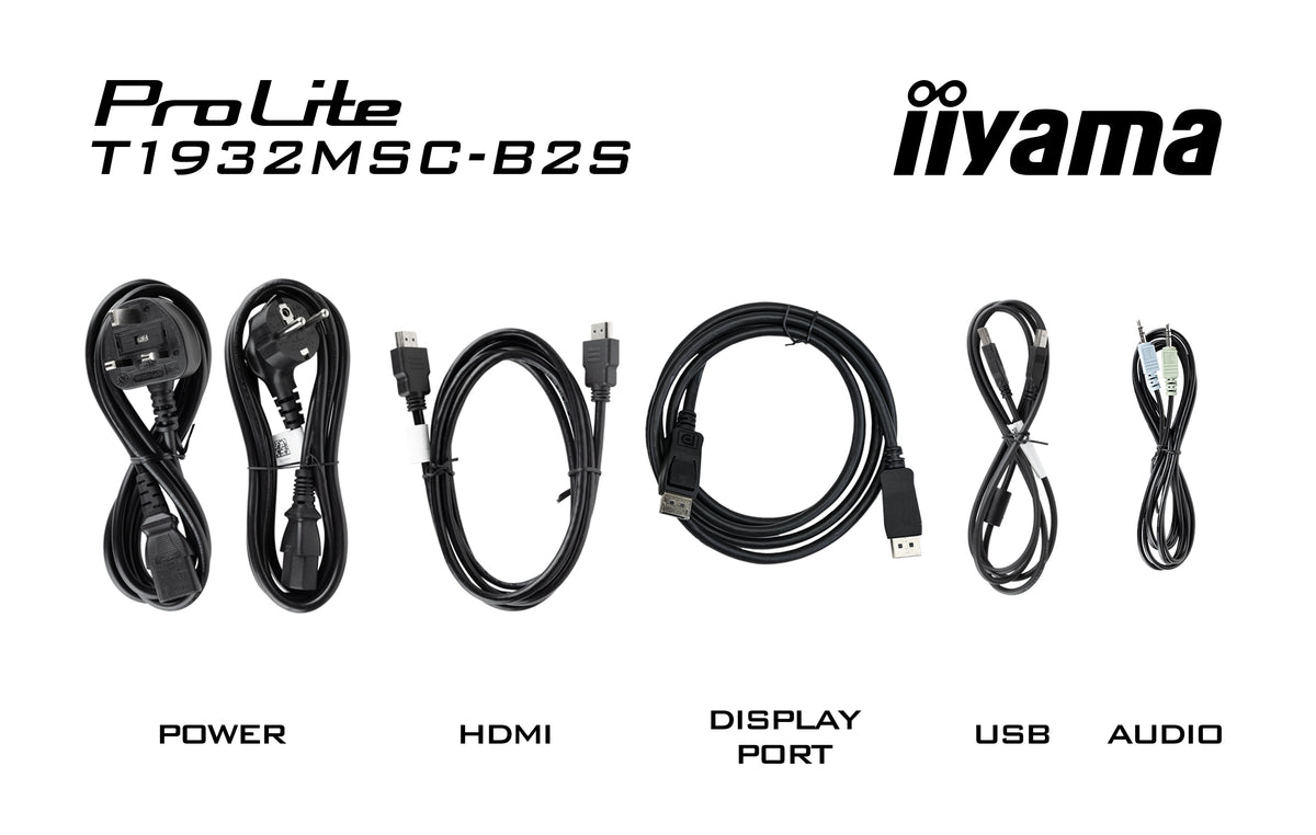 iiyama ProLite T1932MSC-B2S 19’’ SXGA 10pt Touchscreen Monitor Touchscreen Monitor iiyama