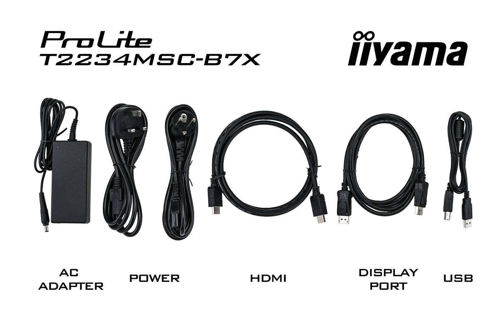 iiyama ProLite T2234MSC-B7X 22" PCAP Touch Screen Monitor Touchscreen Monitor iiyama