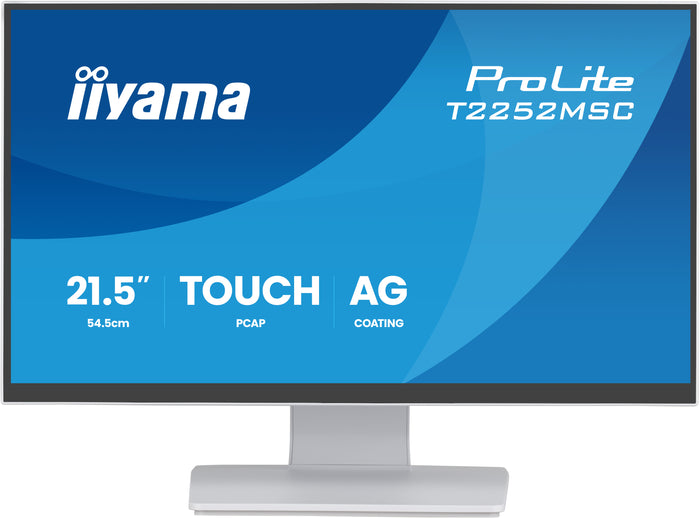 iiyama ProLite T2252MSC-W2AG 21.5" 100Hz 5ms Full HD 10pt Touchscreen Monitor Touchscreen Monitor iiyama