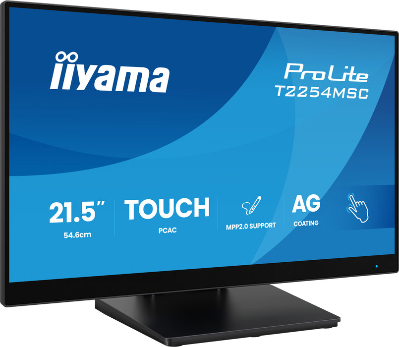 iiyama ProLite T2254MSC-B2AG 21.5” Optical Bonded PCAP 10pt Touchscreen Monitor Touchscreen Monitor iiyama