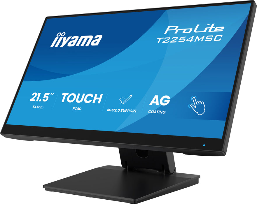 iiyama ProLite T2254MSC-B2AG 21.5” Optical Bonded PCAP 10pt Touchscreen Monitor Touchscreen Monitor iiyama