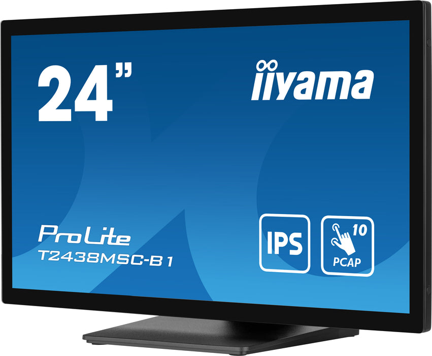 iiyama ProLite T2438MSC-B1 24" PCAP 10pt Touchscreen Monitor