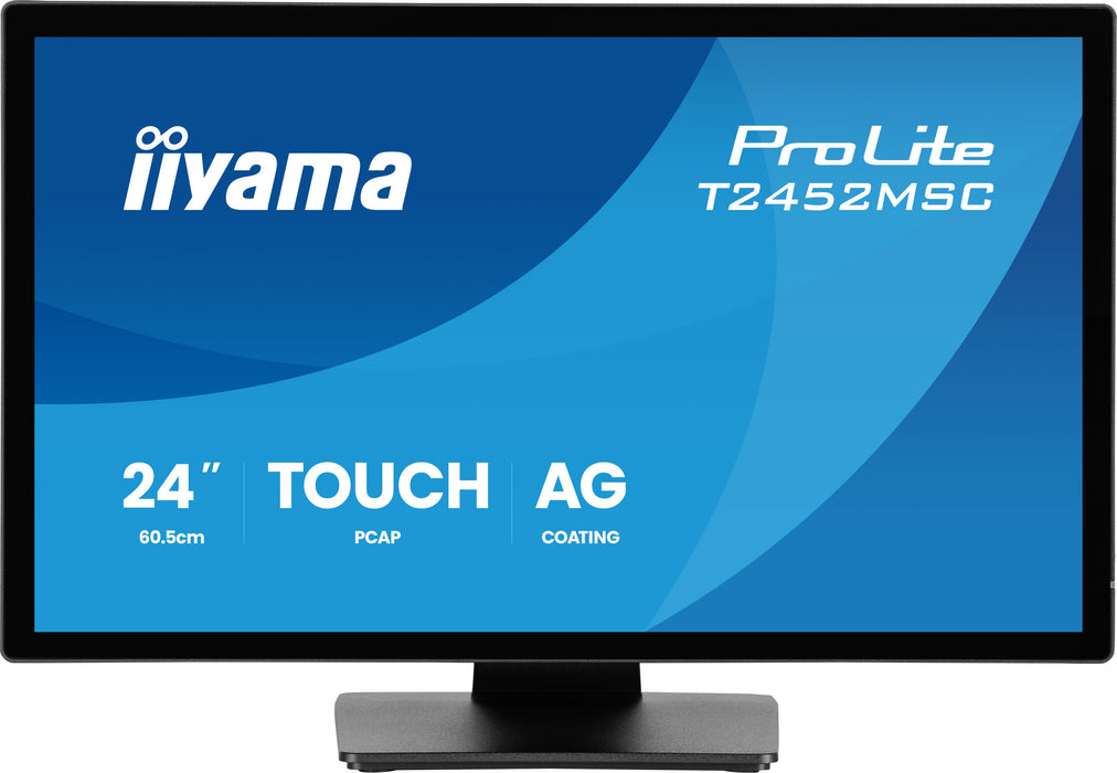 iiyama ProLite T2452MSC-B2AG 24" Full HD 10pt Touchscreen Monitor Touchscreen Monitor iiyama