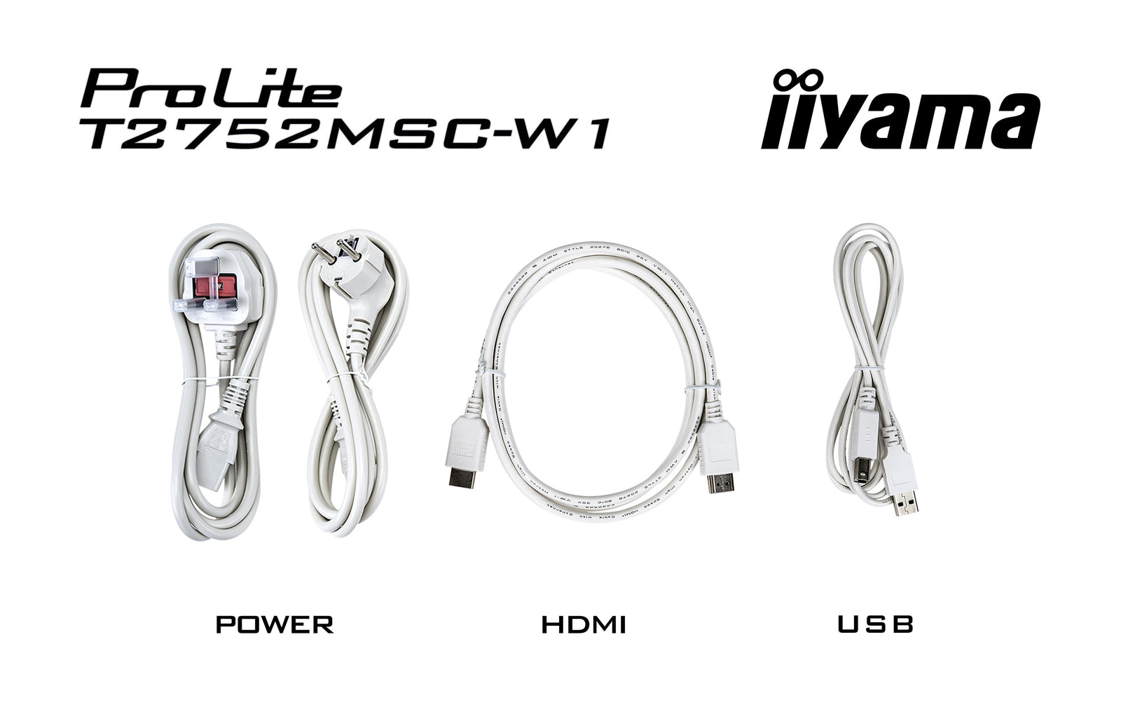iiyama ProLite T2752MSC-W1 27" 60Hz IPS 10Pt PCAP Touchscreen Monitor Touchscreen Monitor iiyama