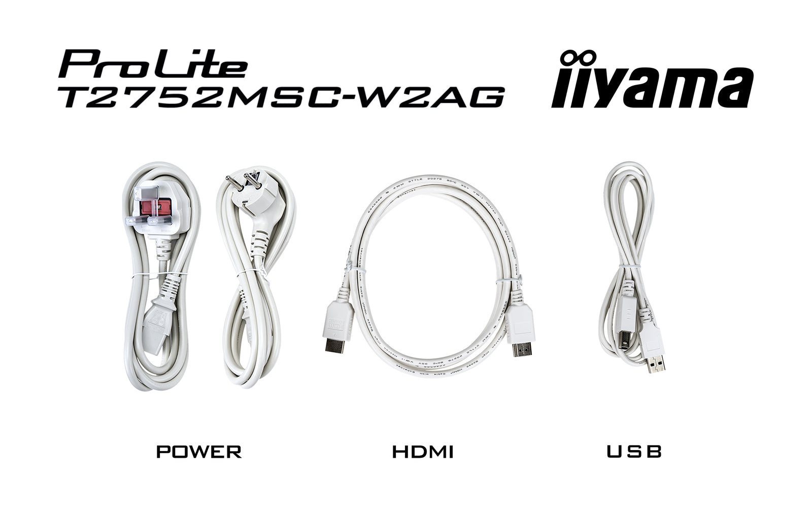 iiyama ProLite T2752MSC-W1AG 27" FHD DeepContrast PCAP+ 10pt Touchscreen Monitor Touchscreen Monitor iiyama